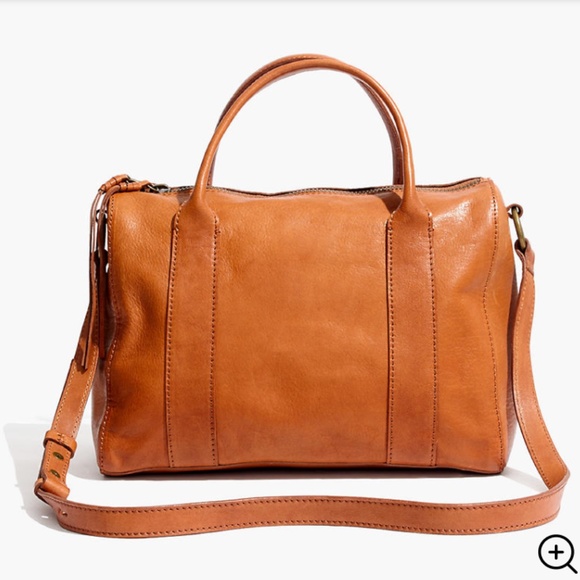 Madewell Handbags - Madewell The Prague Satchel Brown